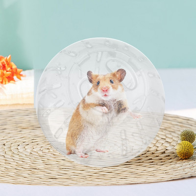 10 cm plastikust välistingimustes kasutatavad spordipallid jahvatusrott Väikesed lemmikloomad närilised Hiired Jooksupallimänguasi Hamster Gerbil Rot Treeningpallid Mänguasjad