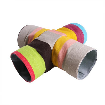 Kavez za hrčka Tunel za tvorove Viseća mreža za štakore 2/3/4 rupe Cijev za hrčka Igračka Viseći krevet Kavez za hrčka Zec Zamorac Male životinje