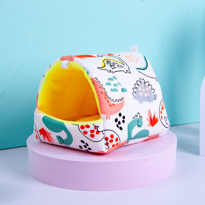 Casă pentru hamsteri, animale mici, iarnă, caldă, mini cușcă pentru chinchilla, șobolan, cobai, veveriță, rozătoare, accesorii pentru pat de dormit