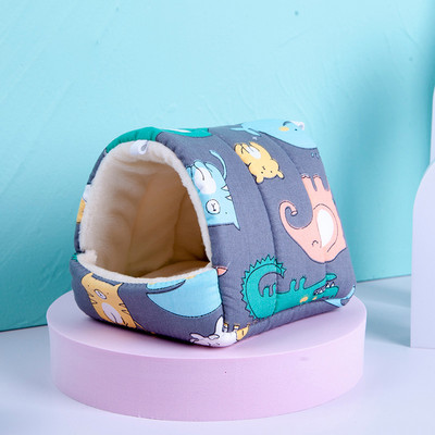 Casă pentru hamsteri, animale mici, iarnă, caldă, mini cușcă pentru chinchilla, șobolan, cobai, veveriță, rozătoare, accesorii pentru pat de dormit