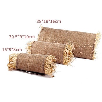 Rabbit Hideaway Toy Grass Straw Bunny Toy Tunnel Χάμστερ Αξεσουάρ για Κλουβί τρωκτικών με κουνάβια αρουραίων Guineapig Chinchilla