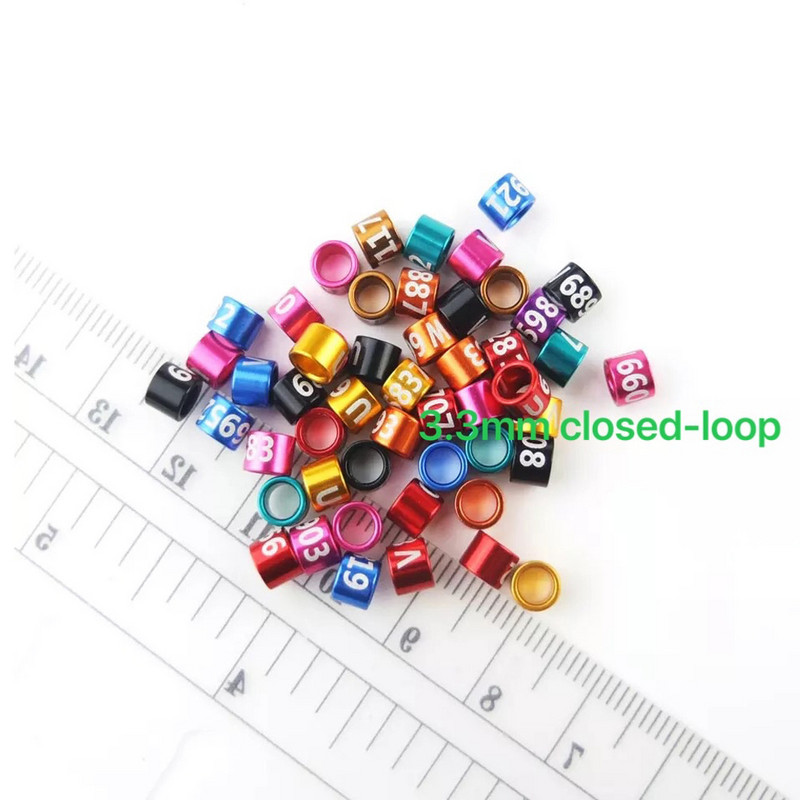 20 tk Alumiiniumsulamist suletud ahelaga linnujalgade rõngad tuvipapagoi kanaarivint säärepaelad värvilised juhuslikud