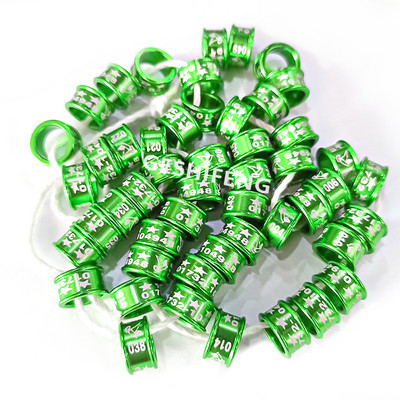 Drop Shipping Inel pentru picior de porumbel fără număr de an Cod de țară Diametru interior 9 mm Înălțime 6 mm 100 buc