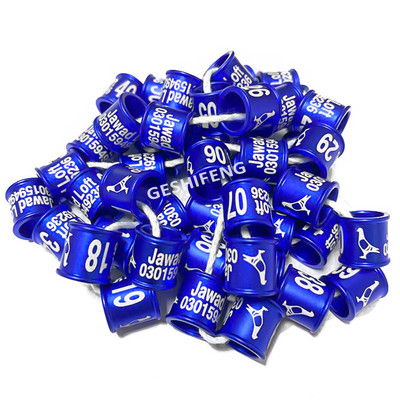 Drop Shipping Inel pentru picior de porumbel fără număr de an Cod de țară Diametru interior 9 mm Înălțime 6 mm 100 buc