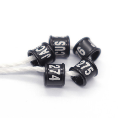 Drop Shipping Inel pentru picior de porumbel fără număr de an Cod de țară Diametru interior 9 mm Înălțime 6 mm 100 buc