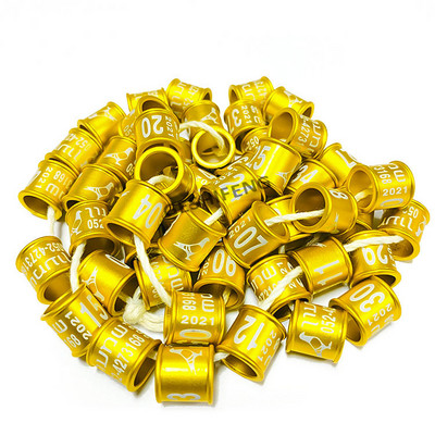 Drop Shipping Inel pentru picior de porumbel fără număr de an Cod de țară Diametru interior 9 mm Înălțime 6 mm 100 buc