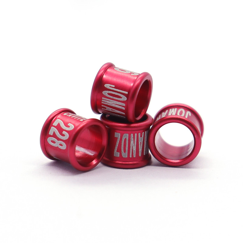 Drop Shipping Inel pentru picior de porumbel fără număr de an Cod de țară Diametru interior 9 mm Înălțime 6 mm 100 buc