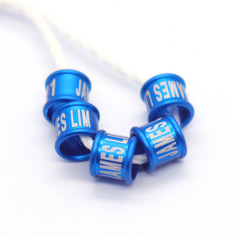 Drop Shipping Inel pentru picior de porumbel fără număr de an Cod de țară Diametru interior 9 mm Înălțime 6 mm 100 buc