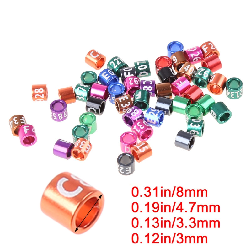 Putnu gredzenu kāju lentes, sakausējums, daudzkrāsains baložu pēdu siksnām Saspraudes gredzeni vistām žubītei DOVE paipalu mazajiem mājputniem