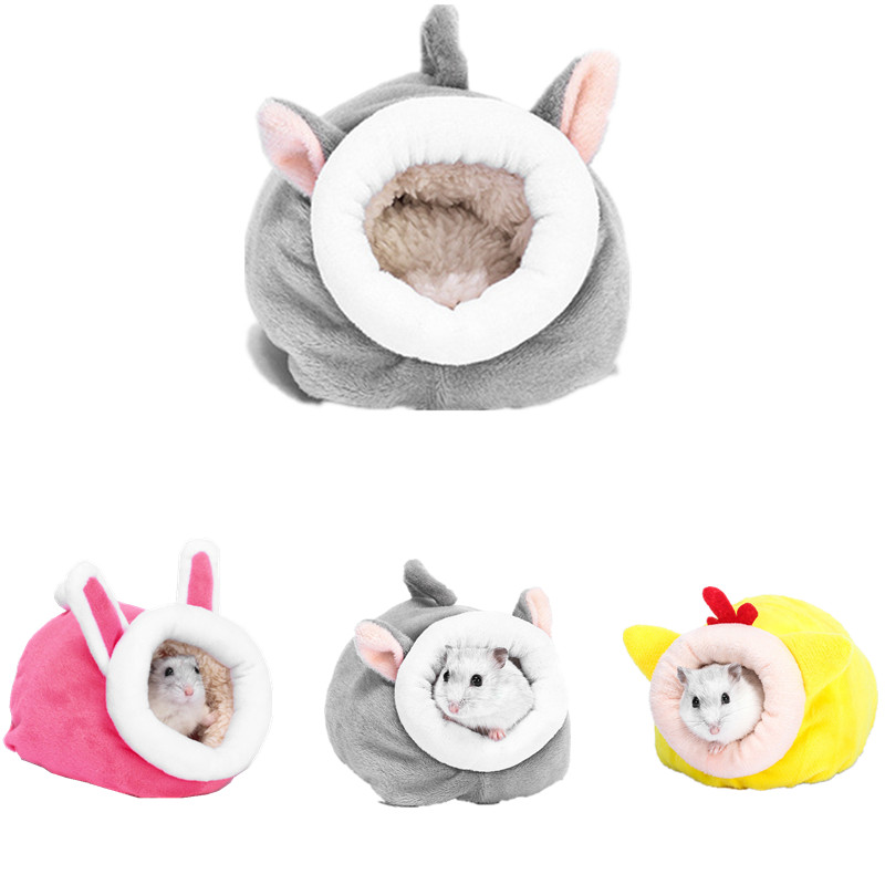 Κλουβί κατοικίδιων για αξεσουάρ χάμστερ Κρεβάτι για κατοικίδια Ποντίκι Βαμβακερό Σπίτι Μικρή Φωλιά Ζώων Χειμώνας Ζεστό για Τρωκτικό/Ινδικό χοιρίδιο/Ποντίκι/Σκαντζόχοιρος