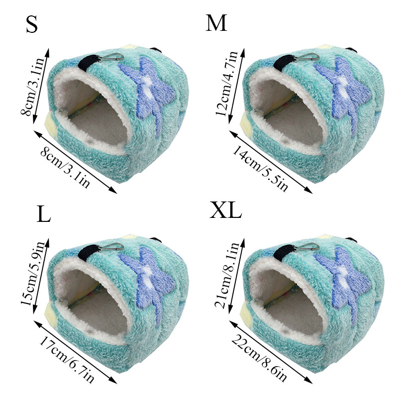 Zimska topla kućica za kućne ljubimce Kavez za hrčke Krevet za zamorce Gnijezdo za male životinje za glodavce/zamorce/štakore/ježeve Proizvodi za kućne ljubimce