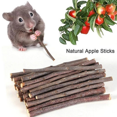 50g/Σακούλα Chinchilla Hamster Molar Apple Branch Rat Παιχνίδια χάμστερ Αξεσουάρ χάμστερ Παιχνίδι μασώντας ξύλινα ραβδιά Κλαδιά καθαρισμού δοντιών