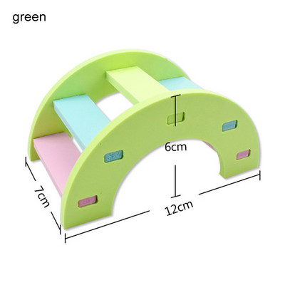 Ξύλινα προμήθειες κατοικίδιων ζώων Φωλιά χάμστερ για κατοικίδια σκαντζόχοιρος Κάστρο Παιχνίδι 1 υπολογιστή Πλατφόρμα παρατήρησης Σκάλα κατάστρωμα Σκάλα για κατοικίδια Σπίτι/Γέφυρα