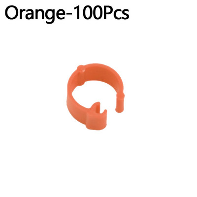 100 gab Baloži Gredzeni 10 Krāsas Putnu Kāju Gredzeni 8mm Plastmasas Saspraudes Gredzens Balodis Balodis Paipalu pēdas Atvēršanas gredzens Putnu Aksesuāri