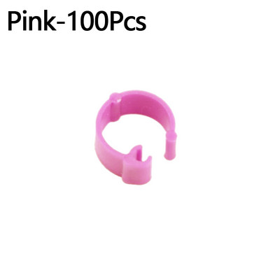 100 gab Baloži Gredzeni 10 Krāsas Putnu Kāju Gredzeni 8mm Plastmasas Saspraudes Gredzens Balodis Balodis Paipalu pēdas Atvēršanas gredzens Putnu Aksesuāri