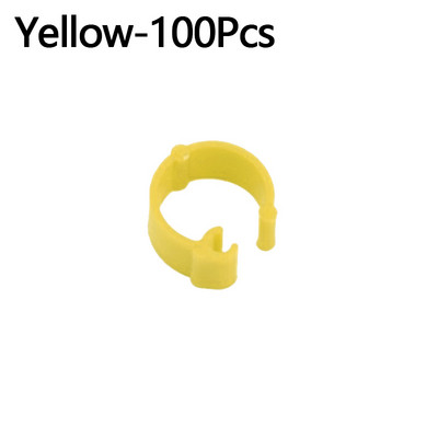 100 gab Baloži Gredzeni 10 Krāsas Putnu Kāju Gredzeni 8mm Plastmasas Saspraudes Gredzens Balodis Balodis Paipalu pēdas Atvēršanas gredzens Putnu Aksesuāri