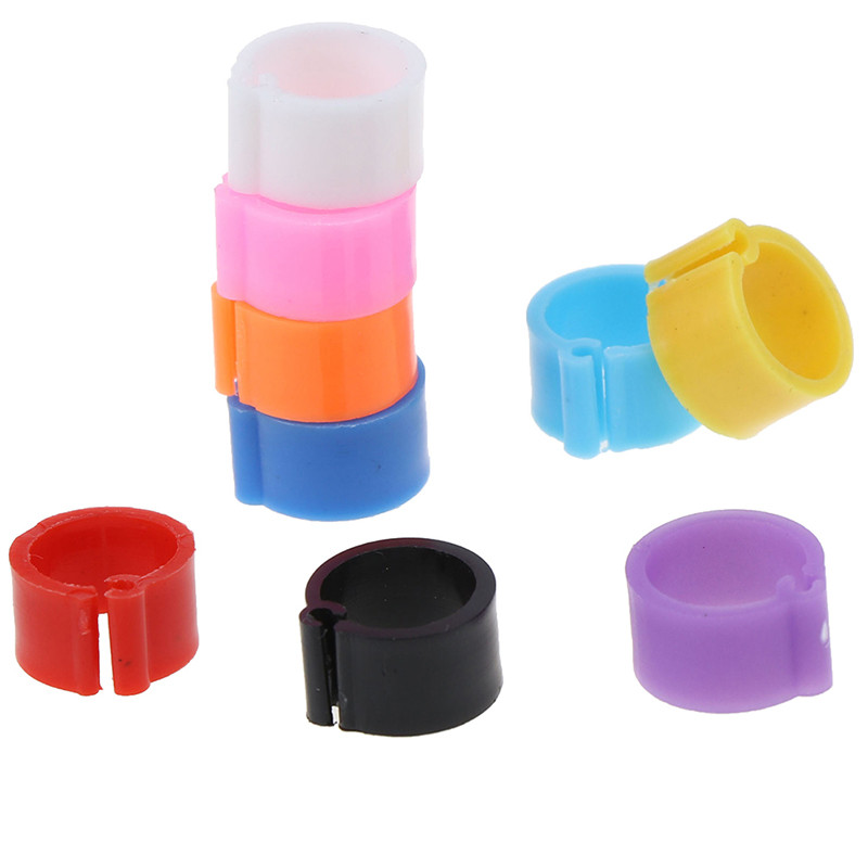 100gab/partija iekšējais diametrs 8mm baloža kāja mājputns balodis putns papagaiļa saspraudes gredzeni vairumtirdzniecība