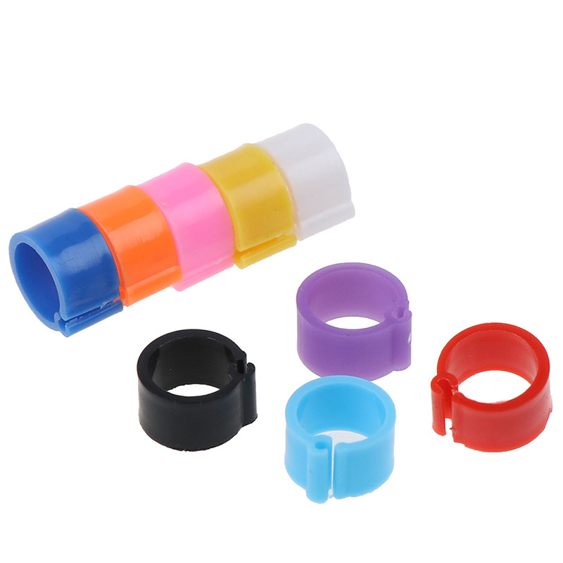 100gab/partija iekšējais diametrs 8mm baloža kāja mājputns balodis putns papagaiļa saspraudes gredzeni vairumtirdzniecība