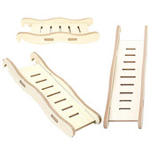 Hamster Wood Bridge mänguasi roniv puidust redel hamstrite hiirtele