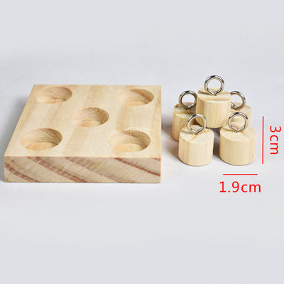 Πουλιά Parrot Wooden Platform Intelligence Training Chew Puzzle Toy Block Pet Home Εκπαιδευτικό παιχνίδι