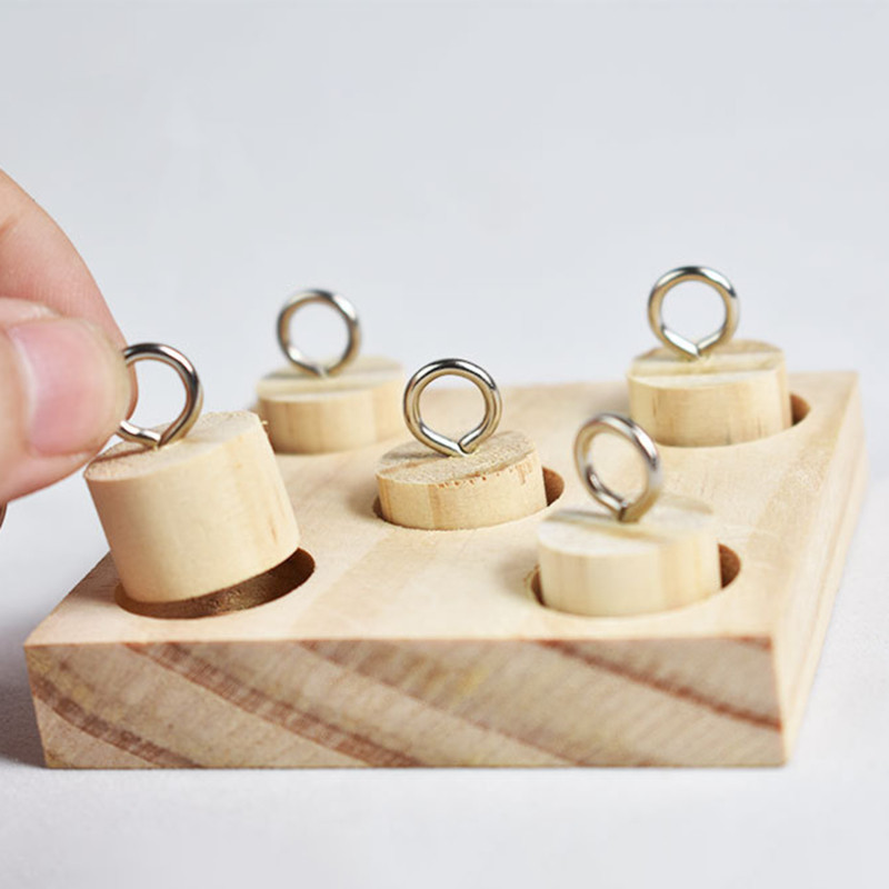 Πουλιά Parrot Wooden Platform Intelligence Training Chew Puzzle Toy Block Pet Home Εκπαιδευτικό παιχνίδι