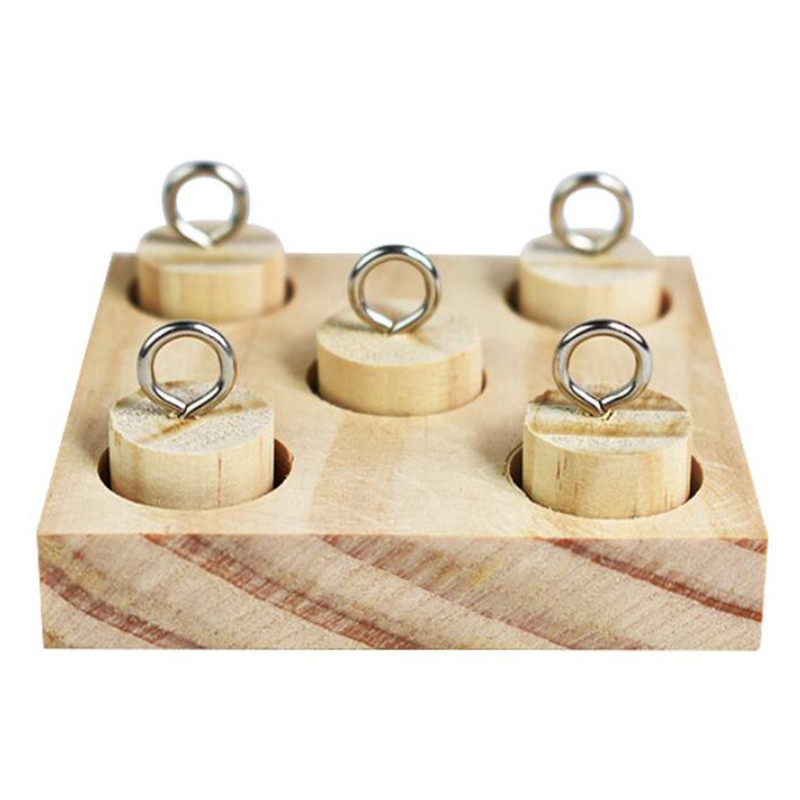 Πουλιά Parrot Wooden Platform Intelligence Training Chew Puzzle Toy Block Pet Home Εκπαιδευτικό παιχνίδι