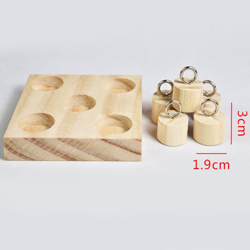 Πουλιά Parrot Wooden Platform Intelligence Training Chew Puzzle Toy Block Pet Home Εκπαιδευτικό παιχνίδι