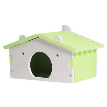 Χάμστερ Σπίτι Κλουβιά για Ποντίκι Ποντίκι Αστεία Χάμστερ Φωλιά Βίλα Πολύχρωμο Ξύλινο Σπίτι κρεβατιού