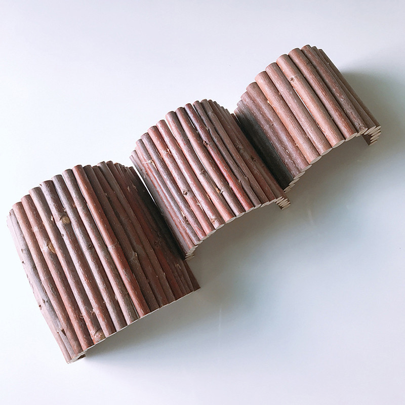 Puidust silla rippuvad mänguasjad Hamstri tunneli kaldtee Paindlik väikeloomamaja tarvikud hamstrihiirtele närilistele ronimismänguasi