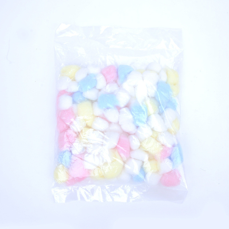 Vreća od 100 komada Šarena zima Održava toplinu Pamučna loptica Slatka kavezna kućica Dodatak za punjenje Hrčak Štakor Miš Male životinje Pribor za kavez za kućne ljubimce