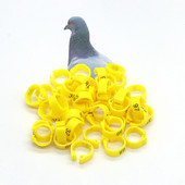 100 bucăți 12 mm 14 mm benzi pentru picioare pentru picior de porumbei Inele pentru picior de porumbel Inele de plastic pentru cleme pentru păsări etichetă de marcare