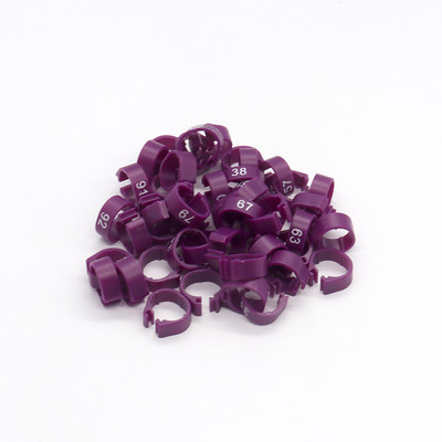 100 bucăți 12 mm 14 mm benzi pentru picioare pentru picior de porumbei Inele pentru picior de porumbel Inele de plastic pentru cleme pentru păsări etichetă de marcare