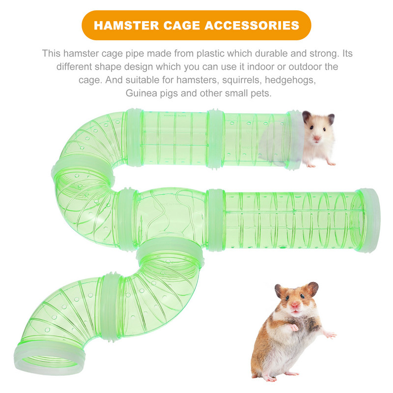 Kāmja tuneļa caurules Tuneļi Cage Tube S un piederumi Pipeguinea Hideout Mouse Smalladventure Playground
