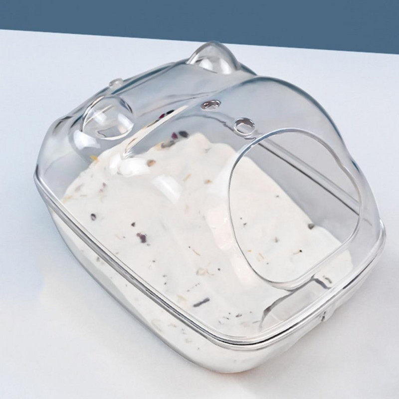 PS Recipient pentru cada cu nisip pentru animale de companie Hamster Baie Baie Cameră cu nisip saună Toaletă pentru animale de companie mici Accesorii cuști