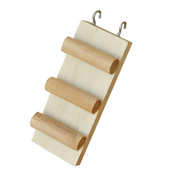 1 τεμ. Ξύλινο παιχνίδι αναρρίχησης με σκάλα για σκάλα για σκάλες για μικρό ποντίκι κατοικίδιο μικρό χάμστερ Διασκέδαση παζλ Ladder παιχνίδι