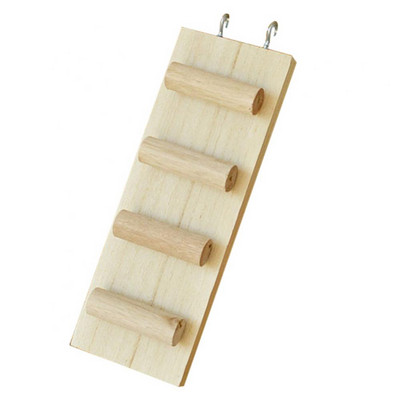 1 tk puidust roniv hammustav hamsterredel, stiiliga treppmänguasi väikesele hiirerotile lemmikloomale väike hamster meelelahutuslik pusleredeliga mänguasi