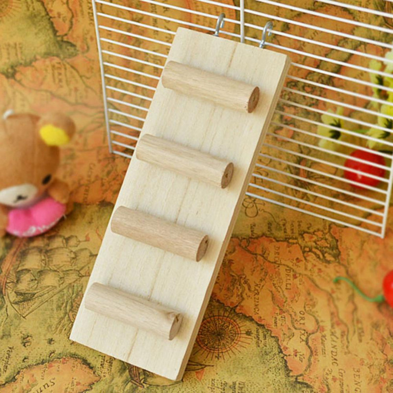 1 tk puidust roniv hammustav hamsterredel, stiiliga treppmänguasi väikesele hiirerotile lemmikloomale väike hamster meelelahutuslik pusleredeliga mänguasi