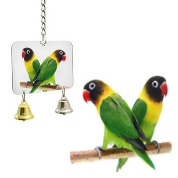 Играчки за птици Забавен корел Папагал Conure Birds Bites Toy Parrot Swing Cages Играчки за дъвчене Акрилно висящо мостче Въже за катерене