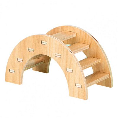 Casa de hamsteri pitici robuste Jucărie inofensivă pentru animale de companie. Hamster din lemn masiv Jucărie amuzantă pentru casă de joacă