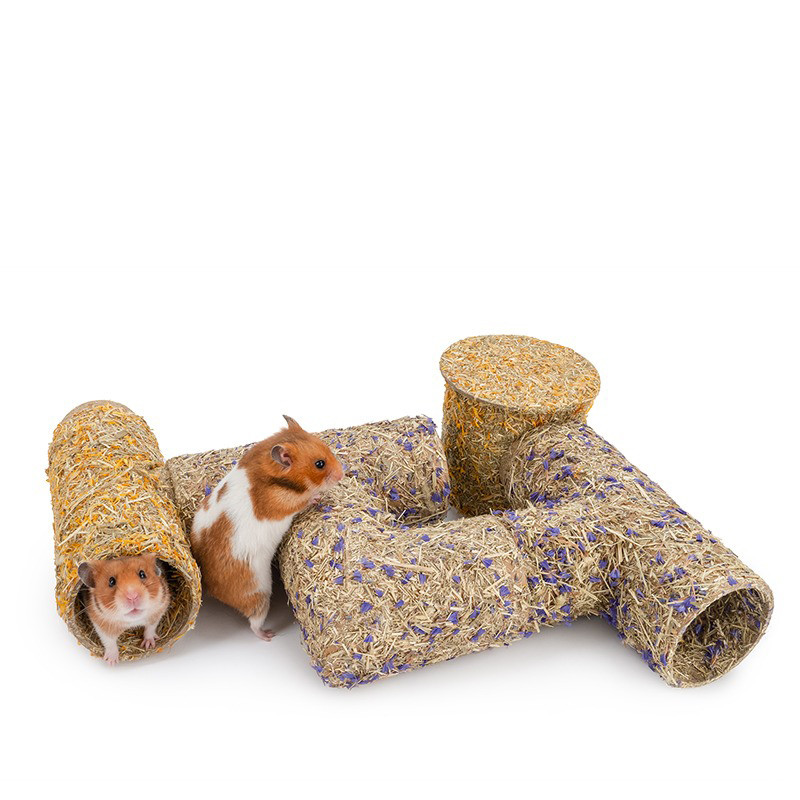 Tunel pentru hamsteri, iarbă naturală, pulbere, țeavă, pitic, auriu, urs de mătase, bricolaj, cuib, canal combinat, articole de jucărie