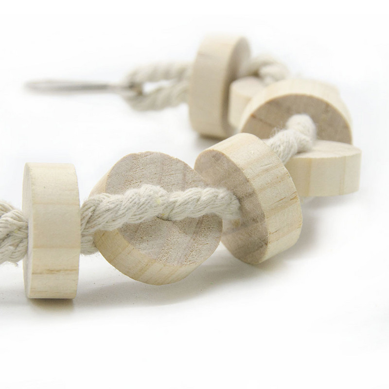 Jucării pentru păsări papagal, cușcă din lemn, accesorii, leagăn de biban pentru jucării pentru perusi vogelspeelgoed jouet pour perroquet