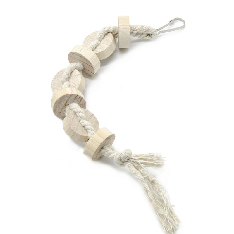 Jucării pentru păsări papagal, cușcă din lemn, accesorii, leagăn de biban pentru jucării pentru perusi vogelspeelgoed jouet pour perroquet