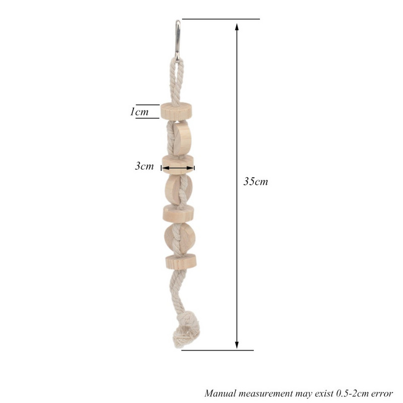 Jucării pentru păsări papagal, cușcă din lemn, accesorii, leagăn de biban pentru jucării pentru perusi vogelspeelgoed jouet pour perroquet