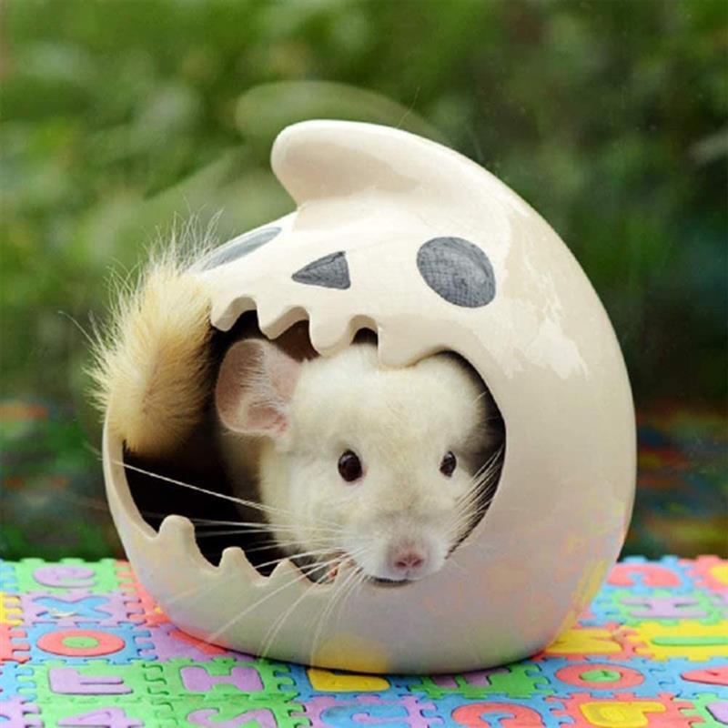 Summer Hamster House Ceramic Guinea Pig Χάμστερ Σπίτι για κατοικίδια Κρεβάτι για κατοικίδια Μικρή φωλιά ζώων για τρωκτικό σκαντζόχοιρος αρουραίος ινδικό χοιρίδιο τσιντσιλά
