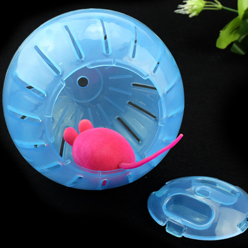 Animal de companie Rozatoare Soareci Jogging Hamster Gerbil Sobolan Jucărie Minge de exercițiu din plastic Jucării minunate cu minge pentru animale de companie 10cm 12cm