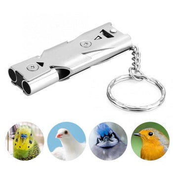 Birds Ultrasonic Training Whistle από ανοξείδωτο ατσάλι Επιστροφή στη φωλιά Εργαλείο εκπαίδευσης πουλιών για αξεσουάρ Parrot Pigeon Bird