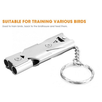 Birds Ultrasonic Training Whistle από ανοξείδωτο ατσάλι Επιστροφή στη φωλιά Εργαλείο εκπαίδευσης πουλιών για αξεσουάρ Parrot Pigeon Bird