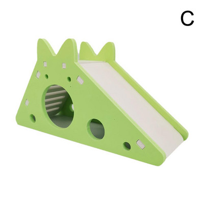 Kāmja slaidu rotaļlieta Mājdzīvnieka kāmja māja Villa būra kāpnes vingrošanas rotaļlieta kāmjiem peles žurkas jūrascūciņa salikts kāmja aksesuārs