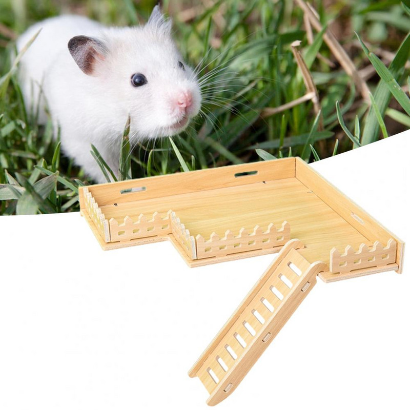 Universal Hamster Climbing Ladder Anti-Scratch Landscaping Wear Resistant Rat Climbing Toy Cage Accessories