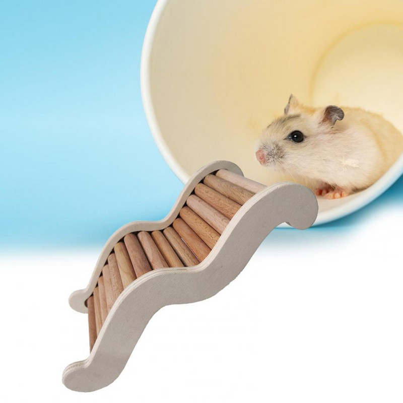 Scară robustă pentru cățărat pentru hamsteri Jucărie pentru hamster rezistentă la mușcături Slefuirea dinților Cobai Jucărie pentru cățărat